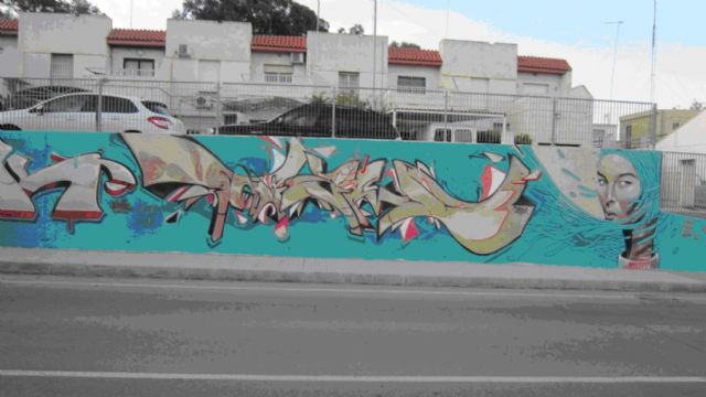 La calle Mayor de Canteras se convierte en un lienzo de arte urbano - 3, Foto 3