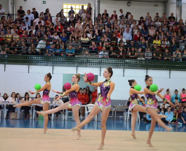 El Pabellón Municipal de Alguazas acogió un torneo de la liga regional con más de 350 gimnastas - 1, Foto 1