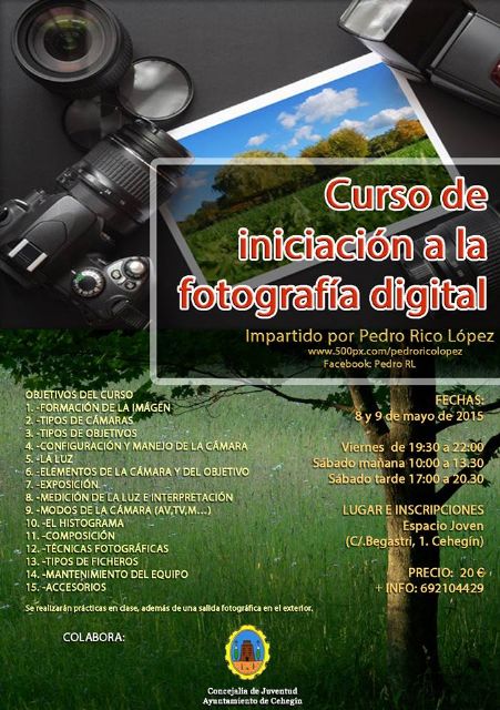 El Espacio Joven acoge un curso de 'Iniciación a la fotografía digital' los días 8 y 9 de mayo - 1, Foto 1