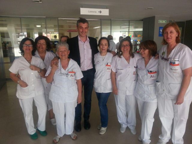 Urralburu visita la Arrixaca para apoyar la sanidad pública y a sus trabajadores - 1, Foto 1