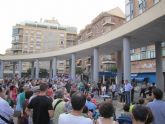 Ahora Murcia exhibe su fuerza ciudadana en una asamblea  en la plaza de la universidad