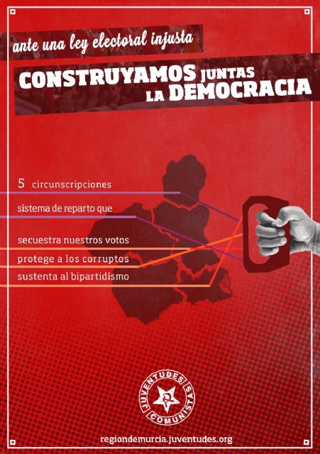 Las Juventudes Comunistas de la Región de Murcia denuncian la injusticia que supone la ley electoral autonómica - 1, Foto 1