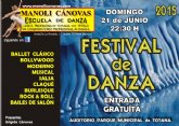 La Escuela de Danza MANOLI CNOVAS celebra su FESTIVAL de DANZA de fin de curso el prximo domingo 21 de Junio