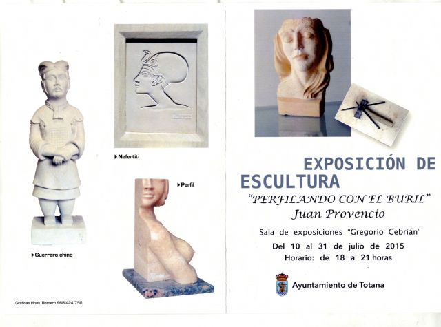 La Sala de Exposiciones Gregorio Cebrián acoge la muestra de escultura Perfilando con el buril, del artista alhameño Juan Provencio - 1, Foto 1