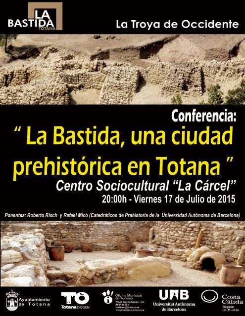 El Centro Sociocultural La Cárcel acoge este viernes, día 17, la conferencia La Bastida, una ciudad prehistórica en Totana - 3, Foto 3
