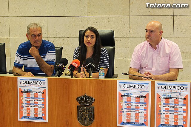 El Olímpico de Totana se enfrentará al Real Murcia CF y al UCAM en los primeros amistosos de la pretemporada 2015/2016 - 1, Foto 1
