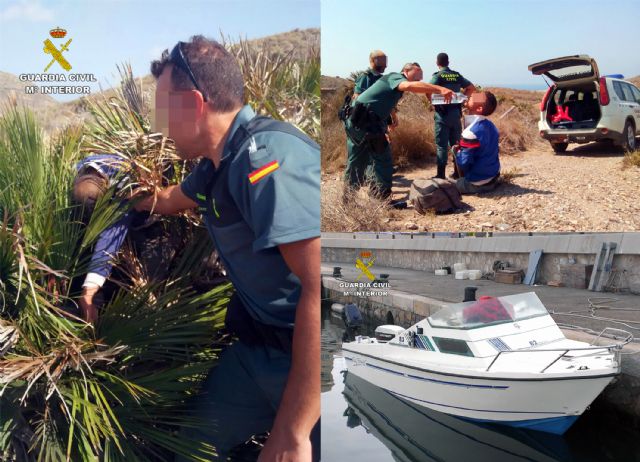 La Guardia Civil intercepta a ocho inmigrantes irregulares que pretendían llegar a la costa de la Región en patera - 2, Foto 2