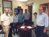 Reunion de directivos de CEBAG con el alcalde de Aledo
