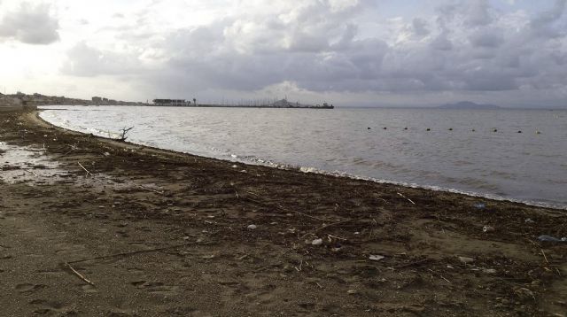 Consecuencias del temporal de lluvia que azota nuestro Litoral y Rambla de La Carrasquilla próxima a Los Nietos - 2, Foto 2