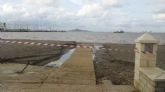 Consecuencias del temporal de lluvia que azota nuestro Litoral y Rambla de La Carrasquilla prxima a Los Nietos