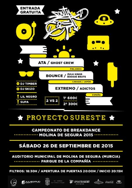 El Campeonato de Break Dance Proyecto Sureste de Molina de Segura se celebra el sábado 26 de septiembre - 1, Foto 1