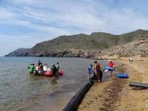 Retiran en un mes 350 kilos de residuos y ms de una tonelada de galipote en Calblanque con motivo de la iniciativa Los lunes sin coche