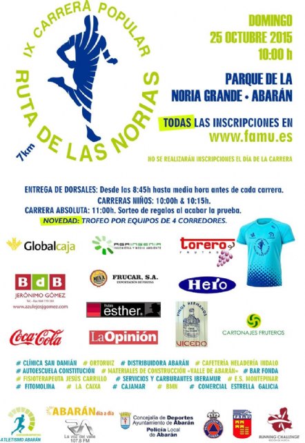 Últimos días para inscribirte en la IX Carrera Popular Ruta de las Norias - 2, Foto 2