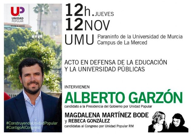 Alberto Garzón participa este jueves en un acto público en La Merced - 1, Foto 1