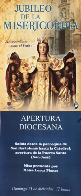 Mons. Lorca invita a toda la Diócesis a participar este domingo en la apertura diocesana del Año de la Misericordia - 1, Foto 1