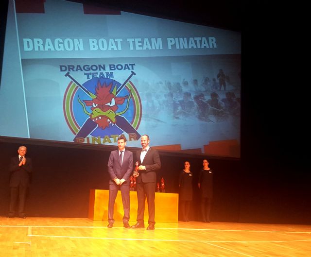 Dragon Boat Team Pinatar recibió una Mención especial en la Gala del Deporte de la región de Murcia - 1, Foto 1