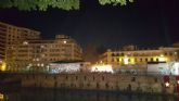 Un espectculo de pera y luces en el Ro Segura celebra por primera vez la Navidad en Murcia