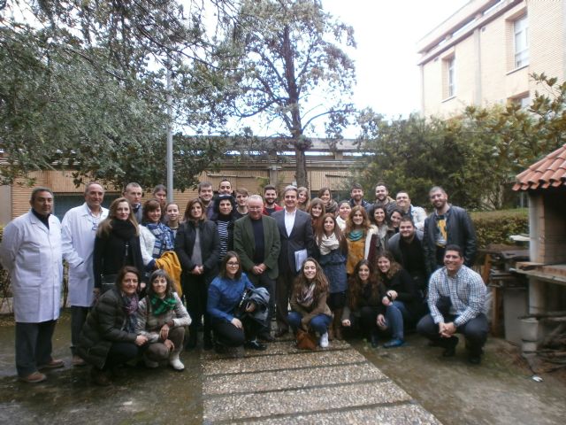 El director regional de Carreteras visita junto a alumnos del instituto Juan Carlos I de Murcia el Laboratorio Mecánica del Suelo - 1, Foto 1