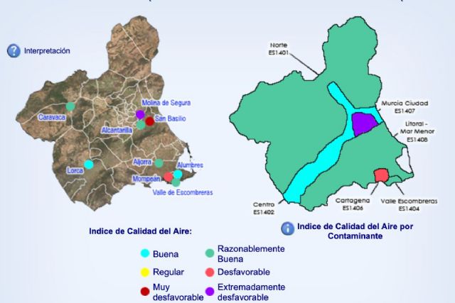 Desactivado el Nivel 1 preventivo al mejorar la calidad del aire en Cartagena, La Aljorra, litoral y valle de Escombreras - 1, Foto 1