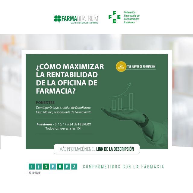 Farmaquatrium retoma su exitoso programa de formación gratuíta para los farmacéuticos - 1, Foto 1