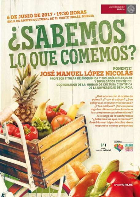 ¿Sabemos lo que comemos?: Resuelve tus dudas junto a José Manuel López Nicolás - 1, Foto 1