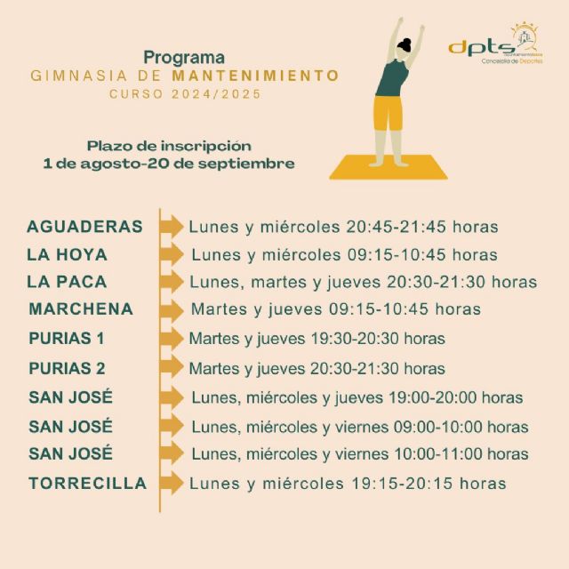 Abierto el plazo para participar en el programa de gimnasia de mantenimiento el próximo curso - 2, Foto 2