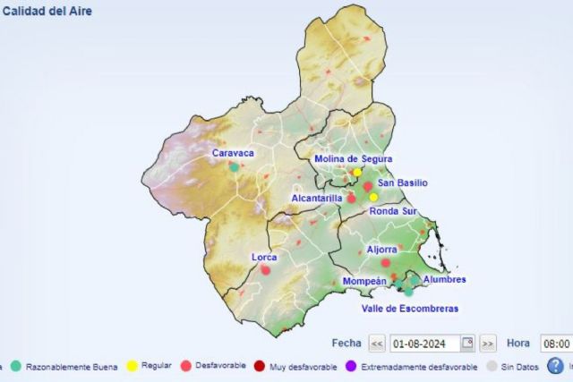 Activado el Nivel 1 Preventivo por partículas en suspensión en La Aljorra y litoral este jueves 1 de agosto - 1, Foto 1