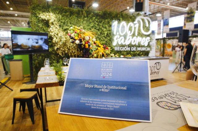 El estand de los ‘1.001 sabores de la Región de Murcia’ gana el premio al mejor entre los institucionales en Alicante Gastronómica - 1, Foto 1