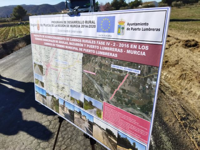 El Gobierno Regional invierte 113.500 euros para acondicionar el camino del cementerio de Puerto Lumbreras - 4, Foto 4