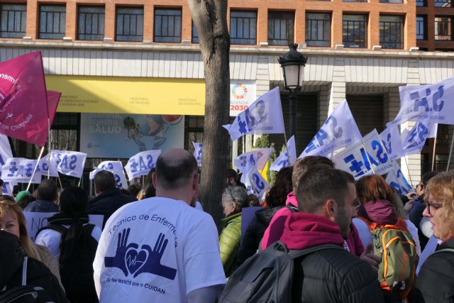 SAE se ha concentrado frente al Ministerio de Sanidad por la clasificación profesional - 1, Foto 1