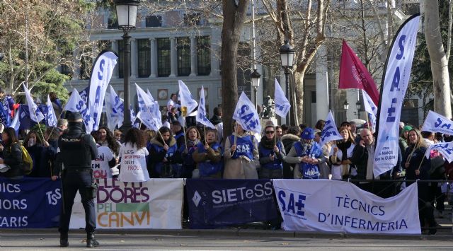 SAE se ha concentrado frente al Ministerio de Sanidad por la clasificación profesional - 2, Foto 2