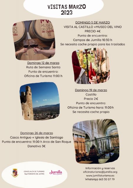 La Concejalía de Turismo programa cuatro visitas guiadas para los domingos de marzo - 1, Foto 1