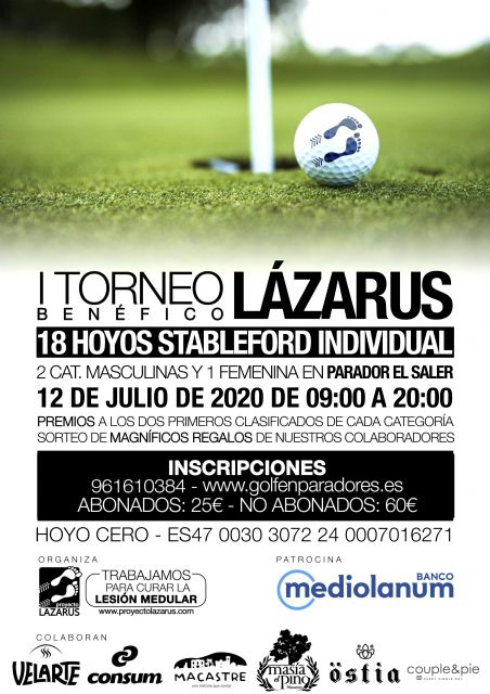 El I Torneo Benéfico de Golf Lázarus buscará lograr fondos para hallar una cura para la lesión medular en València - 2, Foto 2