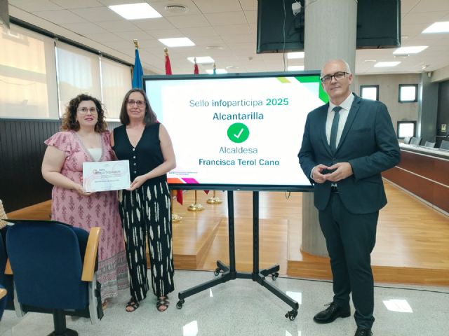 El Ayuntamiento de Alcantarilla consigue el sello de transparencia Infoparticipa por décimo año consecutivo El Ayuntamiento de Alcantarilla consigue el sello de transparencia Infoparticipa por décimo año consecutivo