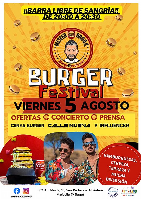 Mr Brook Burger presenta el primerBurger Festival en Marbella - 1, Foto 1