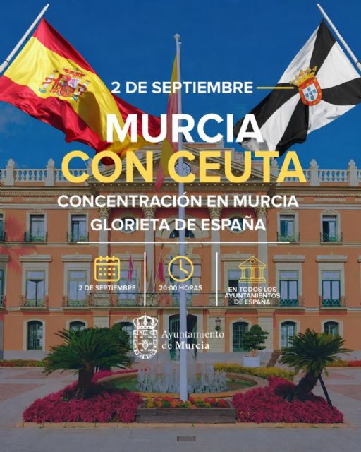 Murcia se concentra en la Glorieta para mostrar su apoyo y solidaridad con Ceuta Murcia se concentra en la Glorieta para mostrar su apoyo y solidaridad con Ceuta