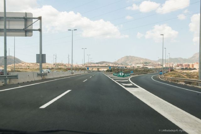 Comienza la obra para iluminar el último kilómetro de acceso a Cartagena por la autovía A-30 - 1, Foto 1