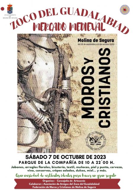 El Zoco del Guadalabiad de Molina de Segura celebra una edición especial medieval con las Fiestas de Moros y Cristianos el sábado 7 de octubre - 1, Foto 1