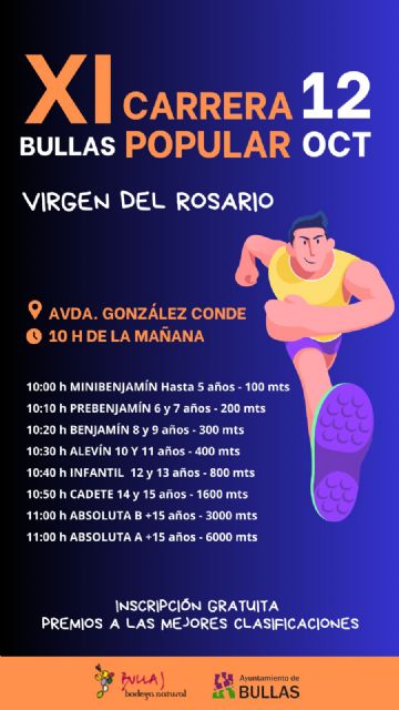 XI Edición de la Carrera 'Virgen del Rosario' en Bullas - 1, Foto 1