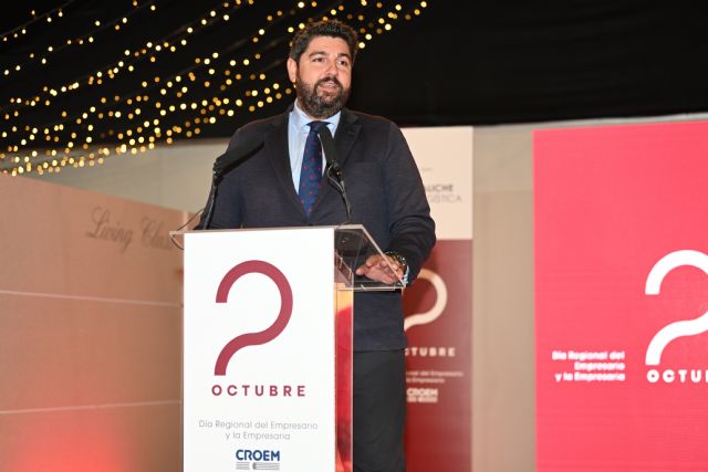 López Miras: La Región de Murcia está creciendo, reduciendo el paro y creando oportunidades, y es gracias a sus empresarios - 1, Foto 1