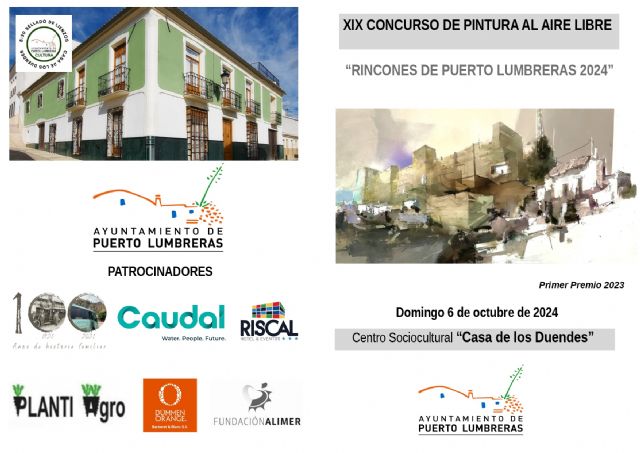 El XIX Concurso de Pintura al Aire Libre 'Rincones de Puerto Lumbreras' tendrá lugar el 6 de octubre - 1, Foto 1