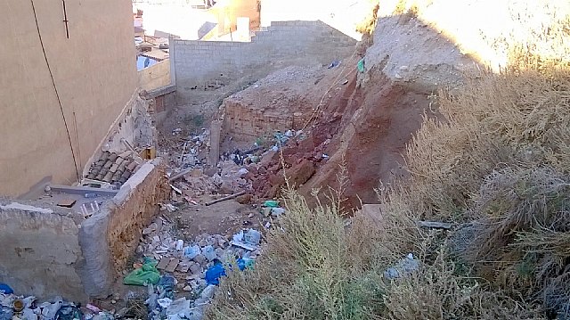 IU-V exige actuaciones sobre la inestabilidad del terreno en los barrios altos de Lorca - 1, Foto 1