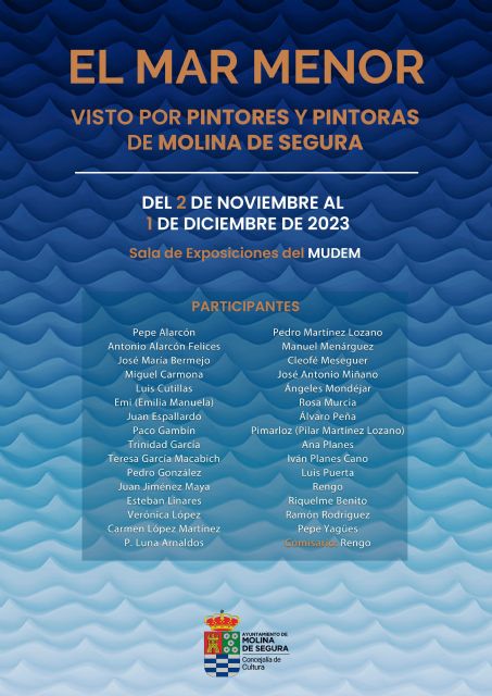 La Sala de Exposiciones del MUDEM acoge la muestra colectiva EL MAR MENOR VISTO POR PINTORES Y PINTORAS DE MOLINA DE SEGURA del 2 de noviembre al 1 de diciembre - 1, Foto 1