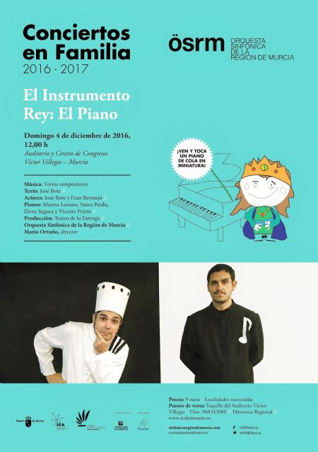 El Auditorio regional programa el domingo la obra 'El instrumento rey: el piano' dentro del ciclo de 'Conciertos en Familia' - 2, Foto 2