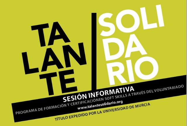 El proyecto de certificación de competencias Talante Solidario se convierte en título propio de la Universidad de Murcia - 1, Foto 1