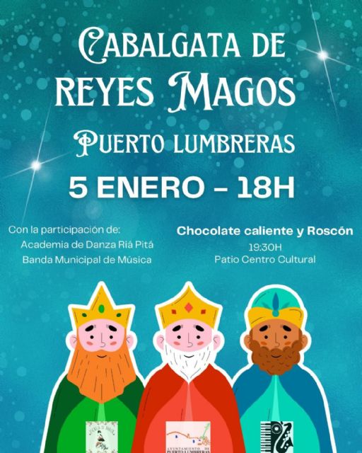 Los Reyes Magos visitarán Puerto Lumbreras en una gran cabalgata con más de medio millar de figurantes y que culminará con el saludo a todos los niños desde el balcón del Centro Cívico - 1, Foto 1