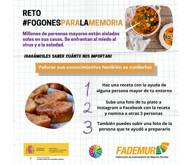 Fogones para la Memoria, el reto de FADEMUR en el que la cocina une generaciones - 1, Foto 1