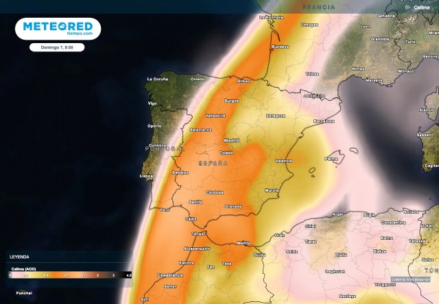 Una gran lengua de polvo sahariano invadirá España entre temperaturas de hasta 30°C - 1, Foto 1