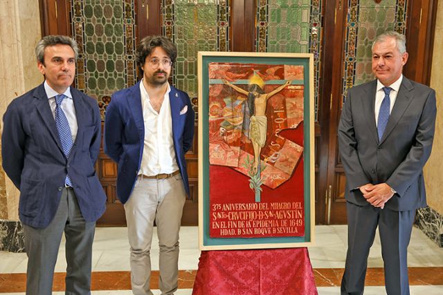 Ayuntamiento de Sevilla . En la Iglesia de San Roque de Sevilla presenta programa para celebrar 375 aniversario del milagro del Santo Crucifijo de San Agustín - 2, Foto 2