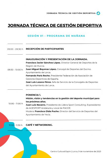 Técnicos, clubes, políticos y empresarios analizarán en Lorca el 9 de noviembre los retos de la gestión deportiva en la Región - 3, Foto 3